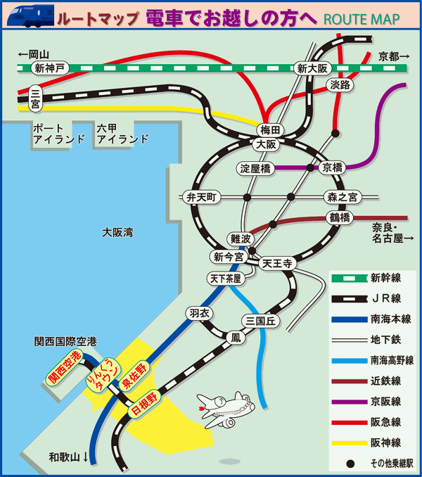 電車ルートマップ画像